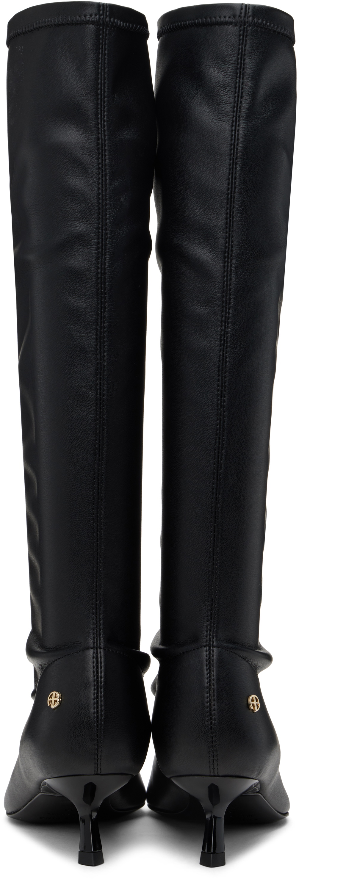 【関税込み】ANINE BING ブラック Hilda フラットブーツ ANINE BING Hilda Boots - Black