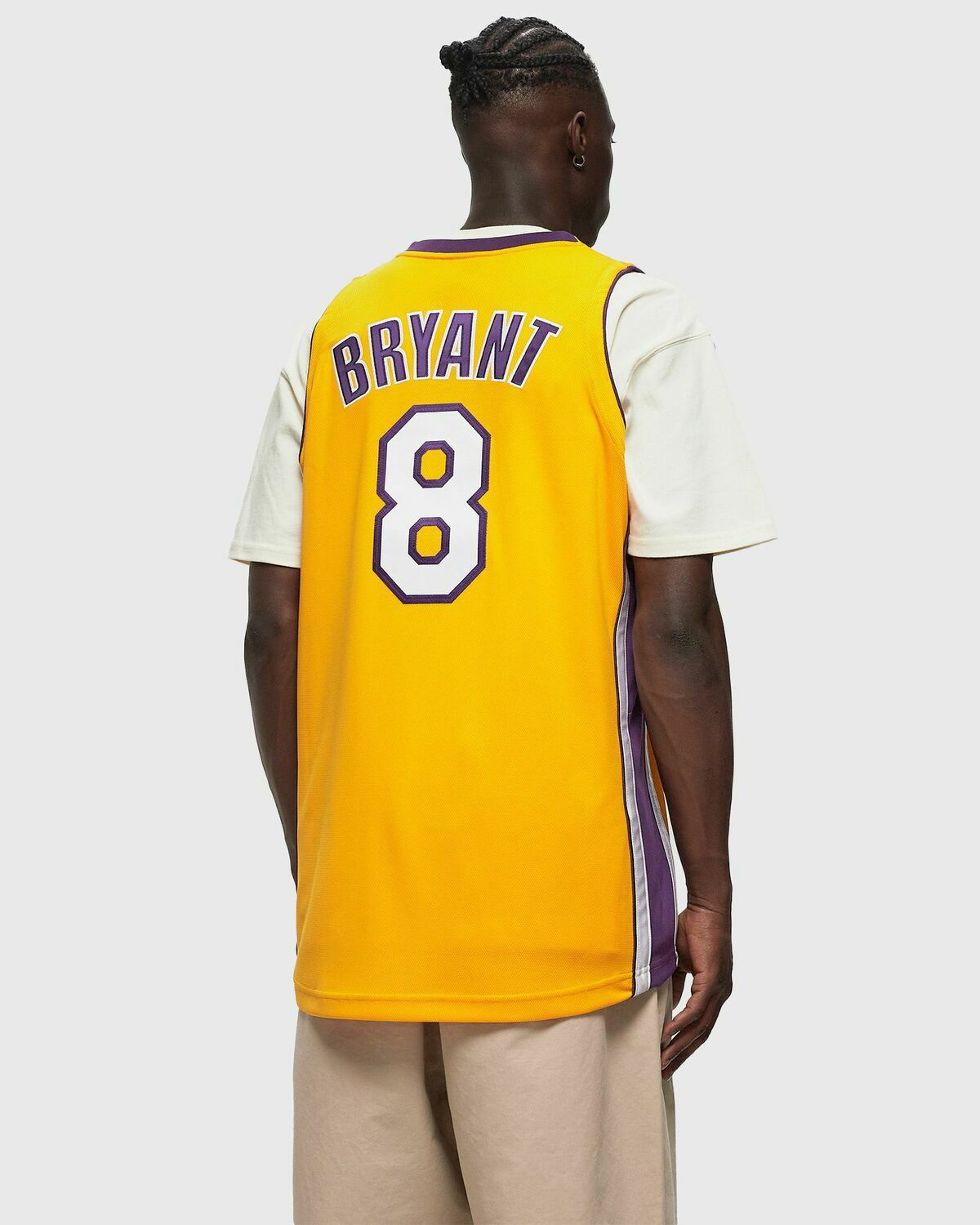 Yellow shops kobe bryant jersey