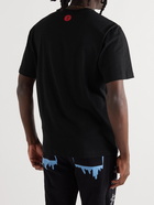 ICECREAM - Drip Logo-Print Cotton-Jersey T-Shirt - Black