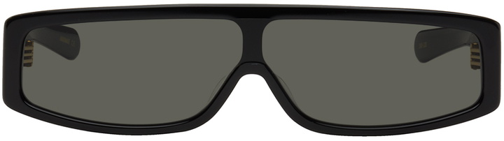 Photo: FLATLIST EYEWEAR Black Slice Sunglasses