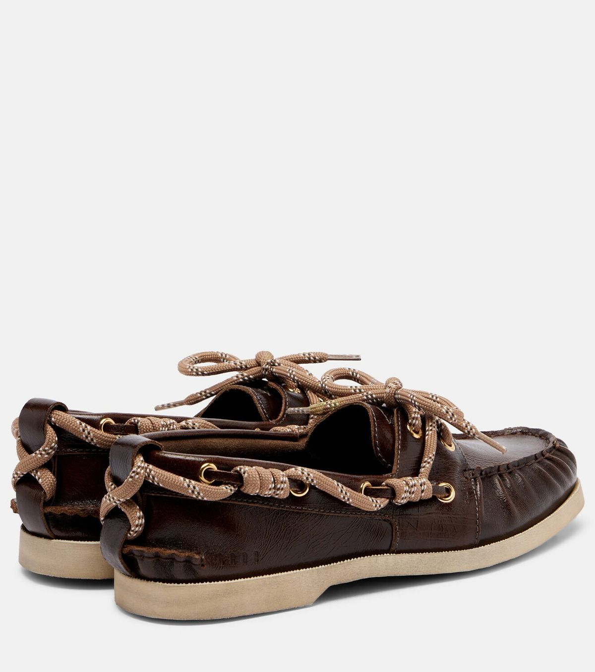 Golden Goose Cruise leather boat shoes