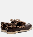 Golden Goose Cruise leather boat shoes