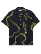 Post-Imperial - Ijebu Camp-Collar Printed Cotton Shirt - Blue