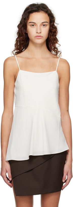 Photo: Theory Off-White Draped Camisole