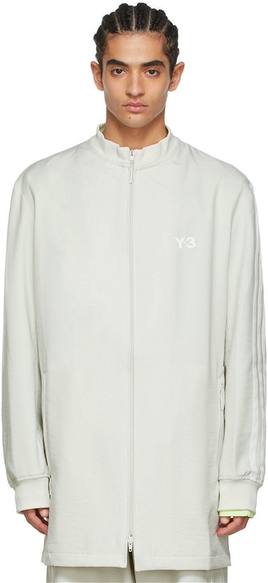 Photo: Y-3 Gray Polyester Jacket