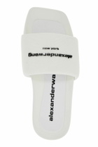 ALEXANDER WANG slides with branded strap White