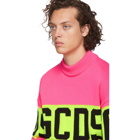 GCDS Pink Logo Sweater