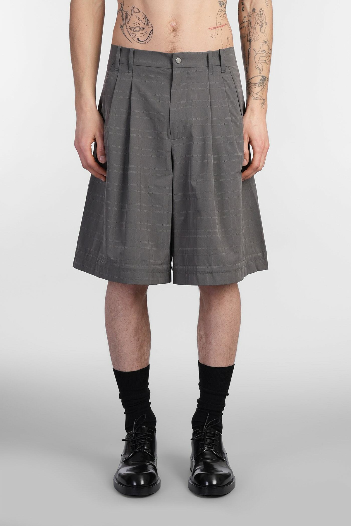 J.L-A.L Mica Short Shorts In Grey Polyester