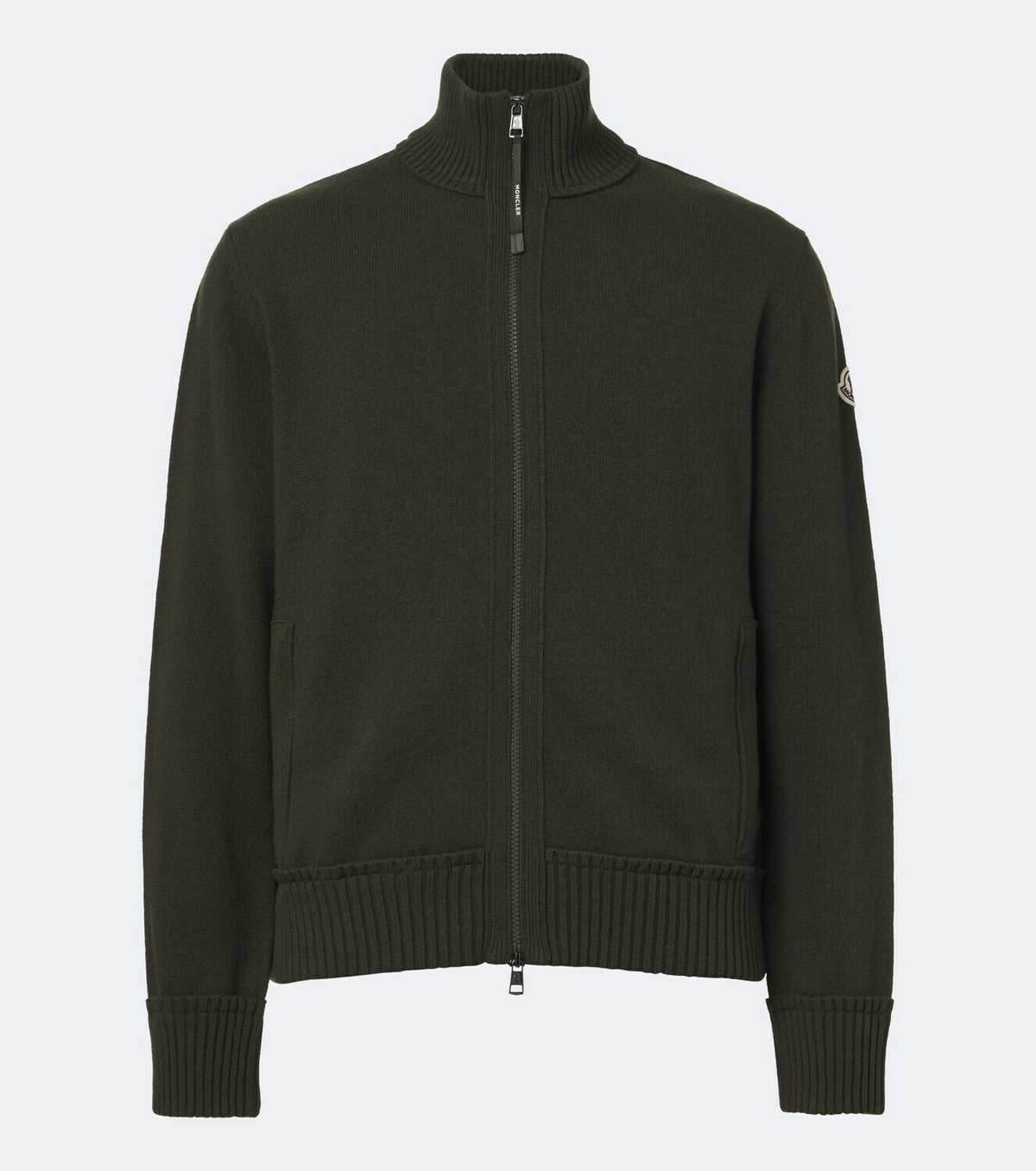 Moncler Wool and cashmere zip-up cardigan