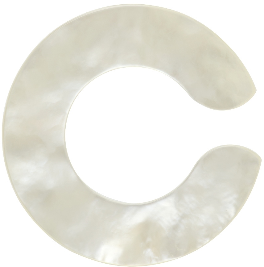 Saskia Diez Mother-Of-Pearl Disc Ear Cuff