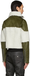 Rick Owens Off-White Shearling Keith Jacket