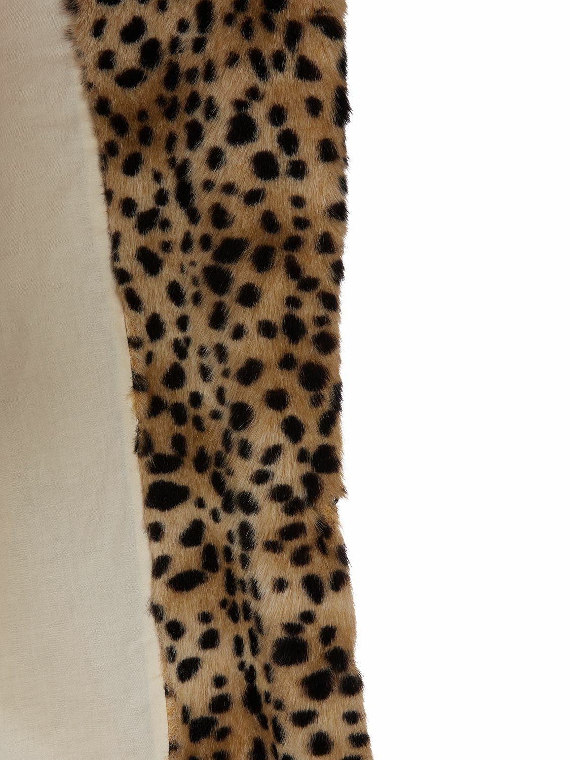 DSQUARED2 - Leopard Print Faux Fur Midi Coat Dsquared2