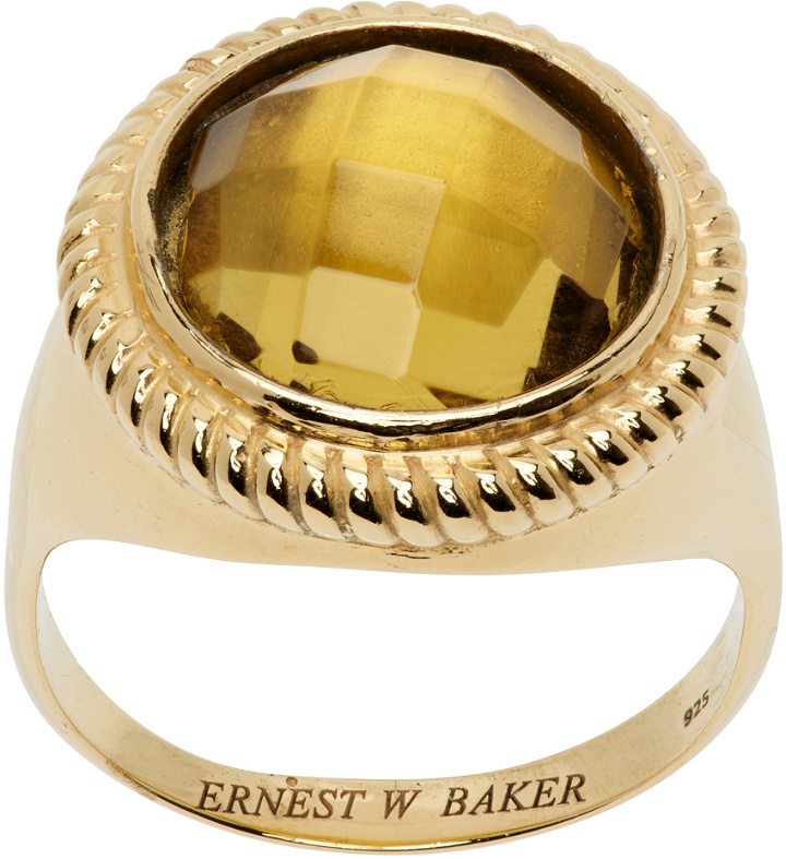 Photo: Ernest W. Baker Gold Gemstone Ring