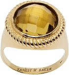 Ernest W. Baker Gold Gemstone Ring