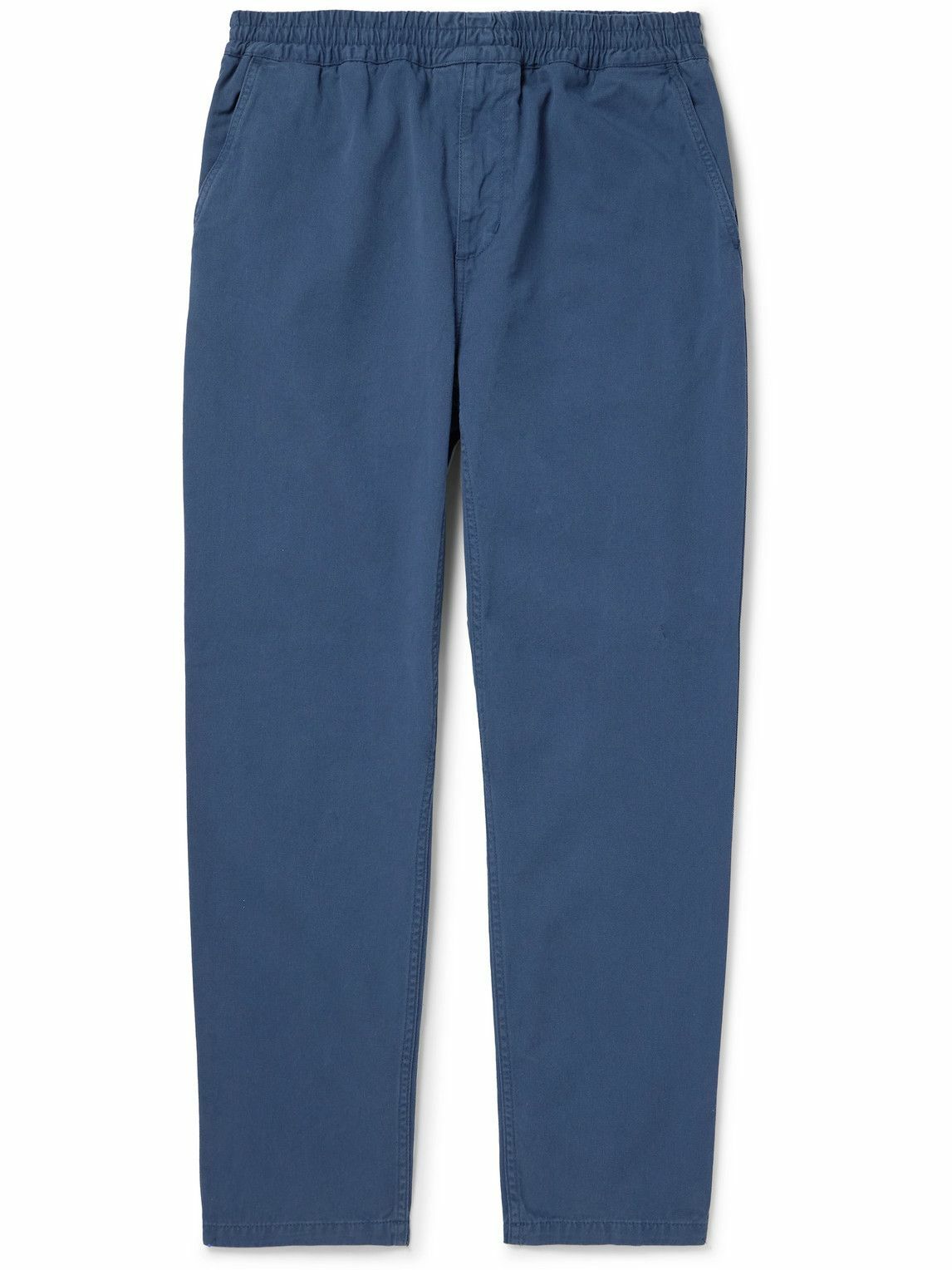 Carhartt WIP - Flint Straight-Leg Garment-Dyed Cotton-Twill Trousers - Blue