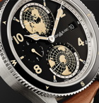 Montblanc - 1858 Geosphere Automatic 42mm Stainless Steel, Ceramic and Leather Watch, Ref. No. 119286 - Black