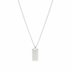 Gucci Men's Signature GG Dog Tag Necklace in Silver 
