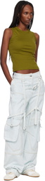 Off-White Blue Cargo Denim Jeans