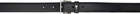 AMI Paris Black Leather Paris Paris Belt