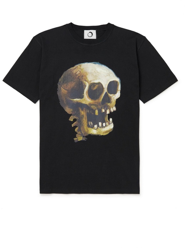 Photo: Endless Joy - Cranio Printed Organic Cotton-Jersey T-Shirt - Black