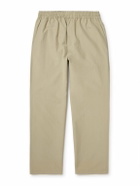 SSAM - Straight-Leg Cotton and Silk-Blend Trousers - Neutrals