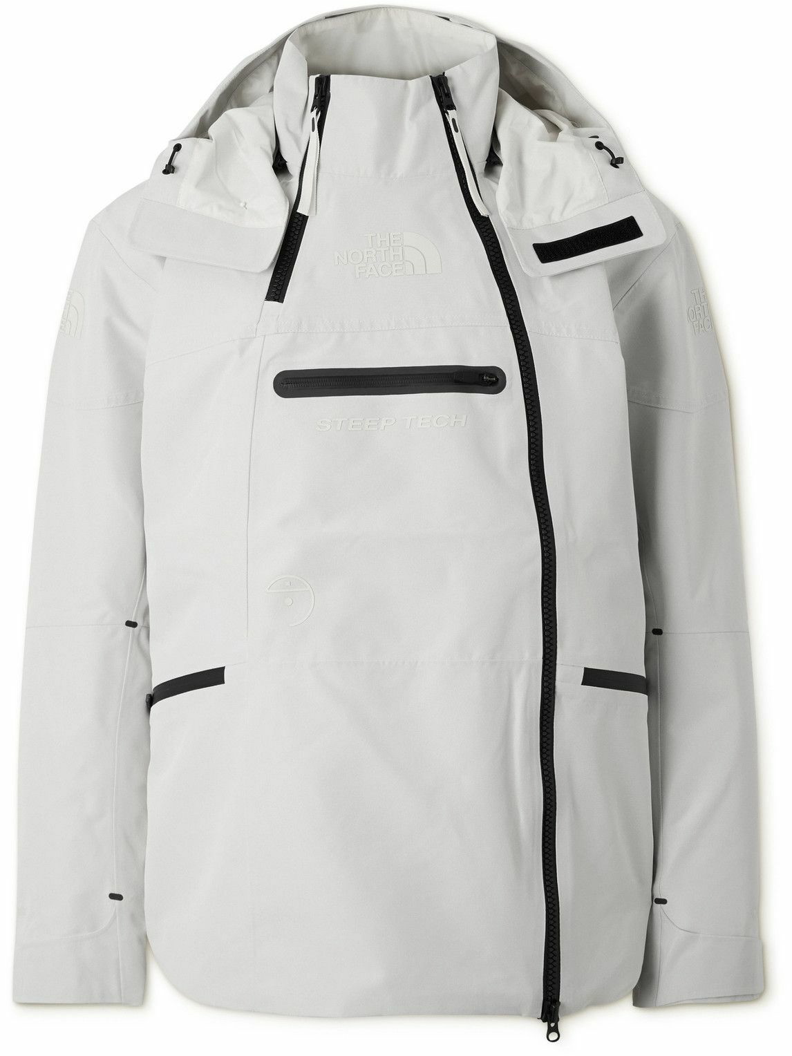 The North Face - Steep Tech Logo-Appliquéd GORE-TEX® Hooded Jacket - Gray