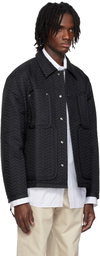 Craig Green Black Quilted Worker Jacket