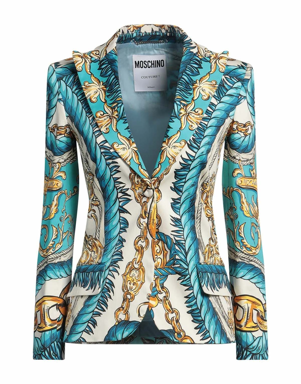 Moschino Womens Blazer Turquoise