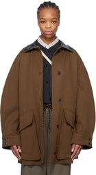 Cordera Brown Short Trench Jacket