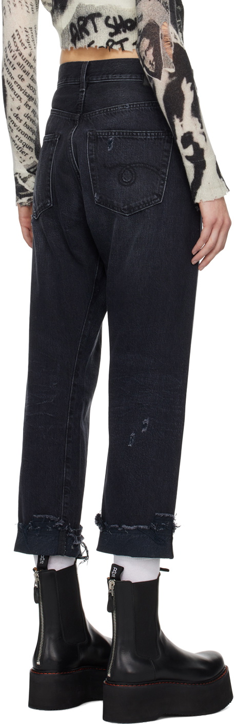 R13 Black Crossover Jeans R13