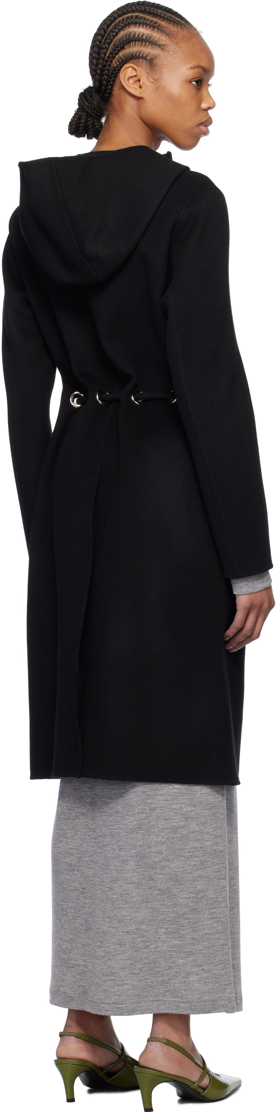 MACKAGE Black Blithe Handmade Wool Coat