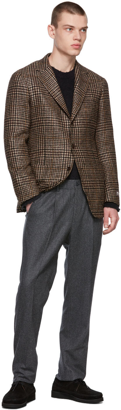 Ring Jacket Beige Wool Tweed Blazer