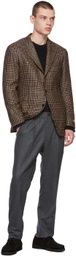 Ring Jacket Beige Wool Tweed Blazer