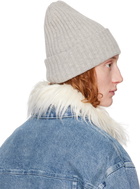 Alexander Wang Gray Ribbed Beanie