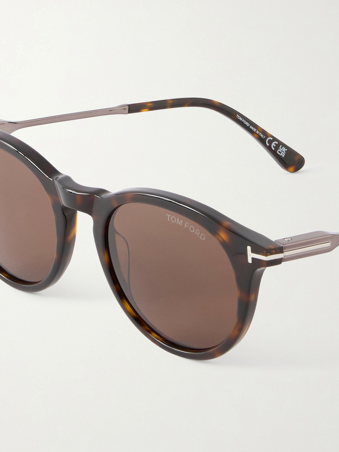 TOM FORD - Olivier-02 Round-Frame Tortoiseshell Acetate Sunglasses - Brown