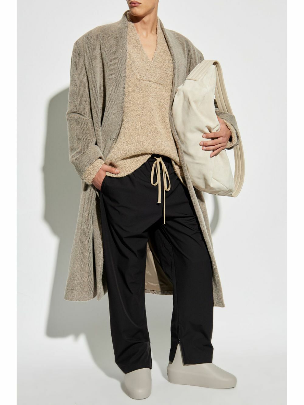 Fear of god overlapped knit gray