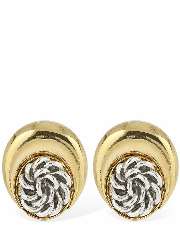 Photo: MARINE SERRE - Regenerated Button Moon Earrings