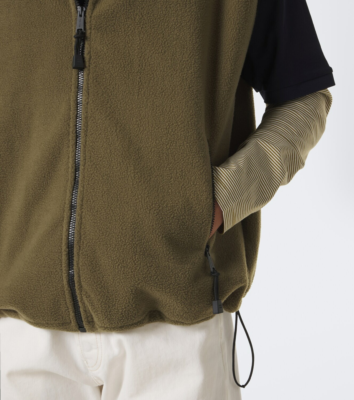 Miu Miu Fleece zip-up vest