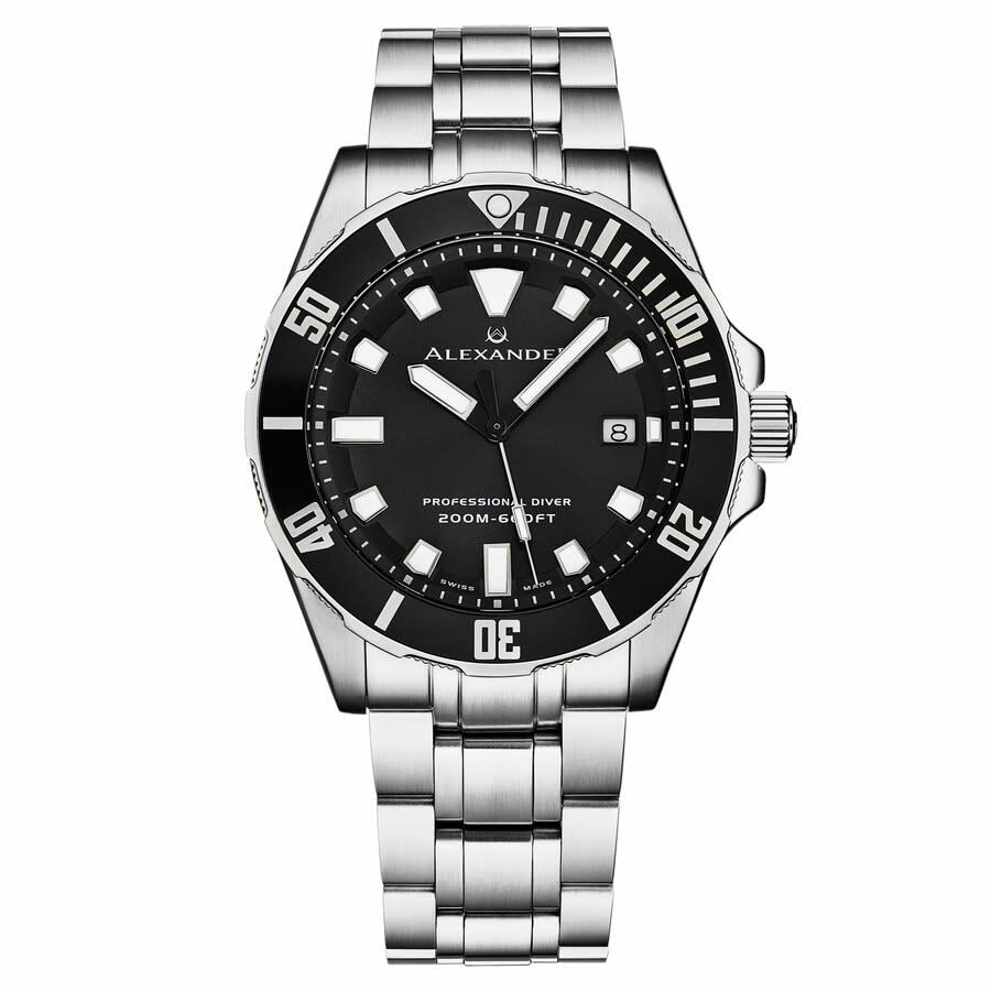 Alexander Alexander 2 Quartz Black Dial Mens Watch A501B-01