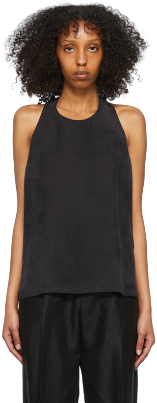 Photo: Filippa K Black Cupro Tank Top