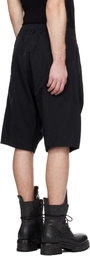 Julius Black Drop Crotch Shorts