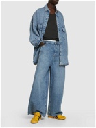 THE FRANKIE SHOP - Sasha Wide Leg Cotton Denim Jeans