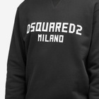 Dsquared2 Men's Cool Fit Crew Sweat in Black/White Print