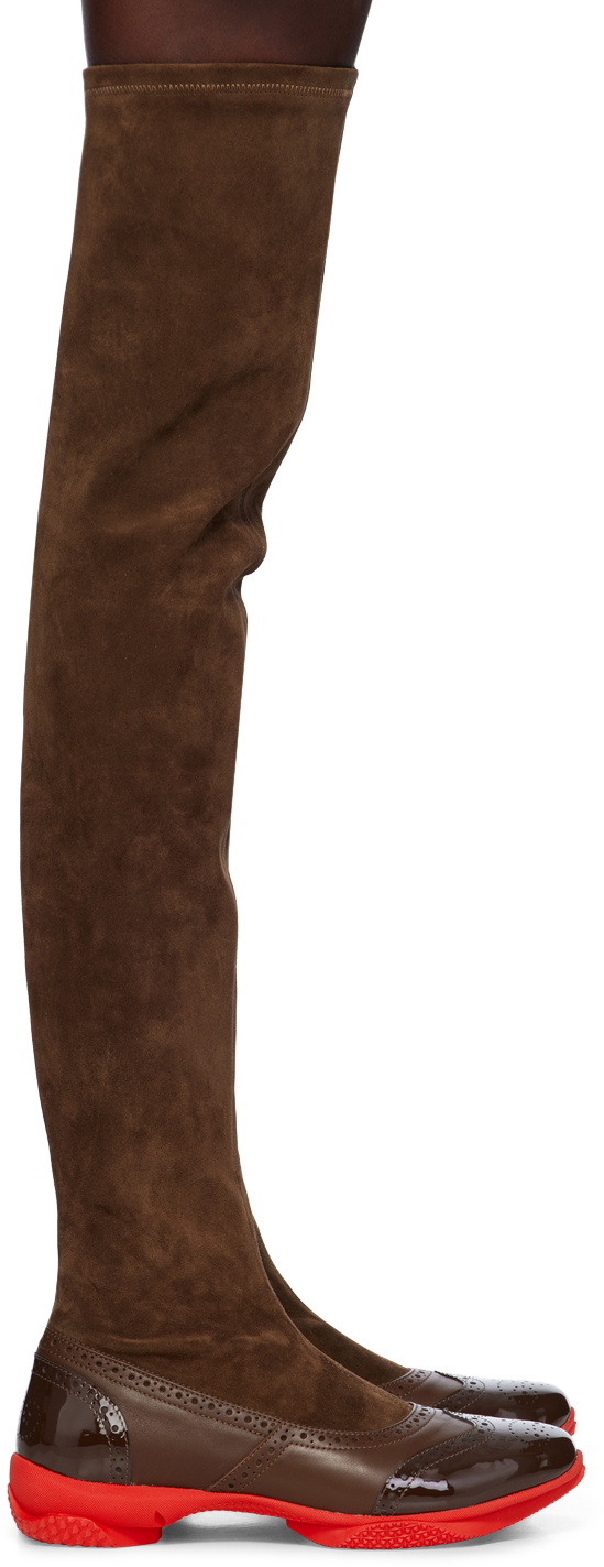 Kiko Kostadinov Brown Sonia High Boots