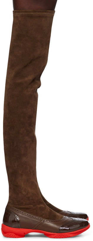 Photo: Kiko Kostadinov Brown Sonia High Boots