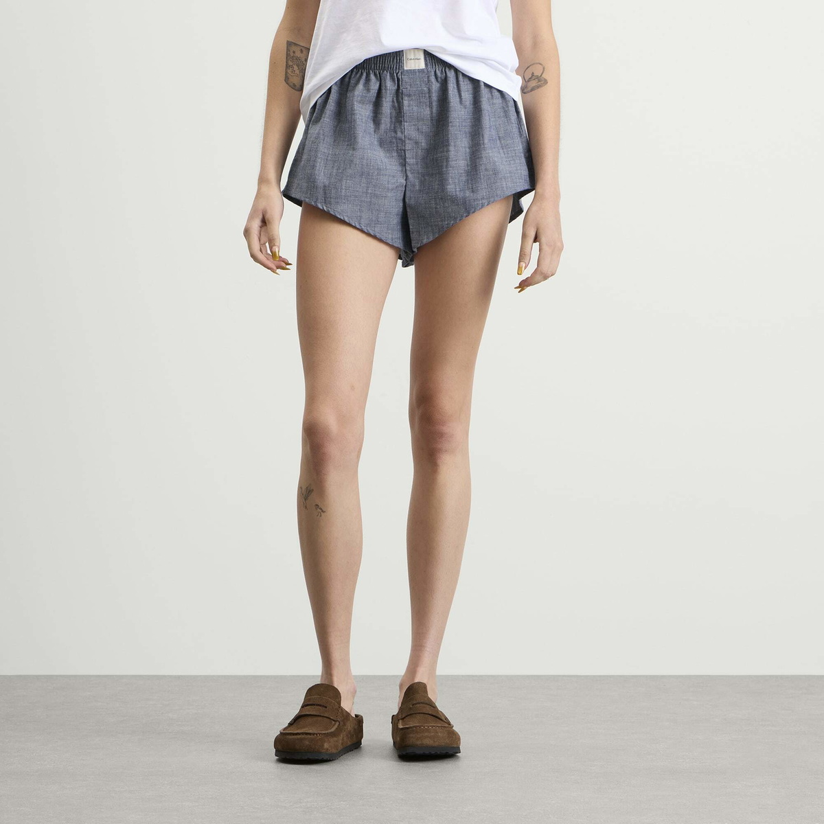 Calvin Klein Women's Chambray Short in Indigo