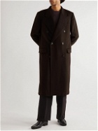 UMIT BENAN B - Posillipo Double-Breasted Cashmere Overcoat - Brown
