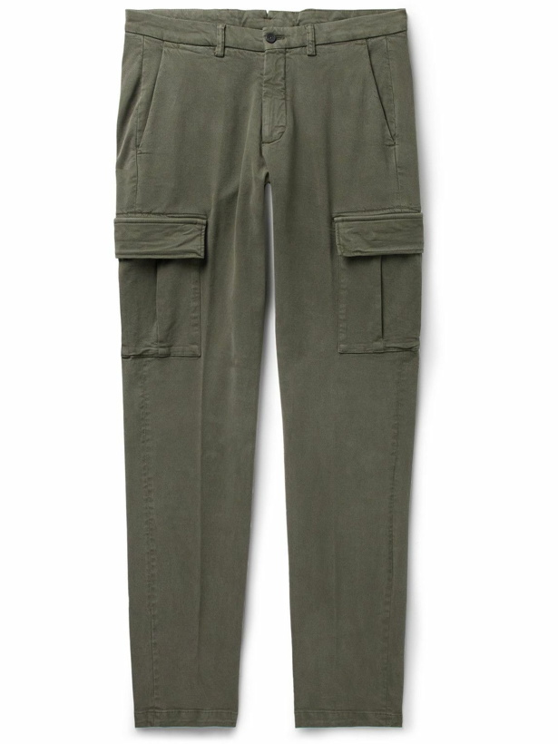 Photo: Thom Sweeney - Tapered Twill Cargo Trousers - Green