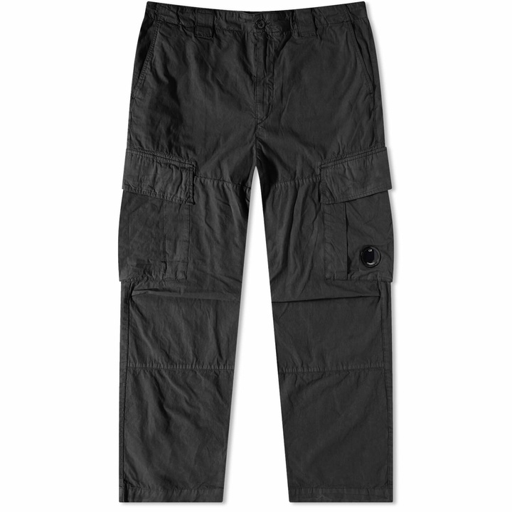 Photo: C.P. Company Men's Micro Reps Cargo Trouser in Black