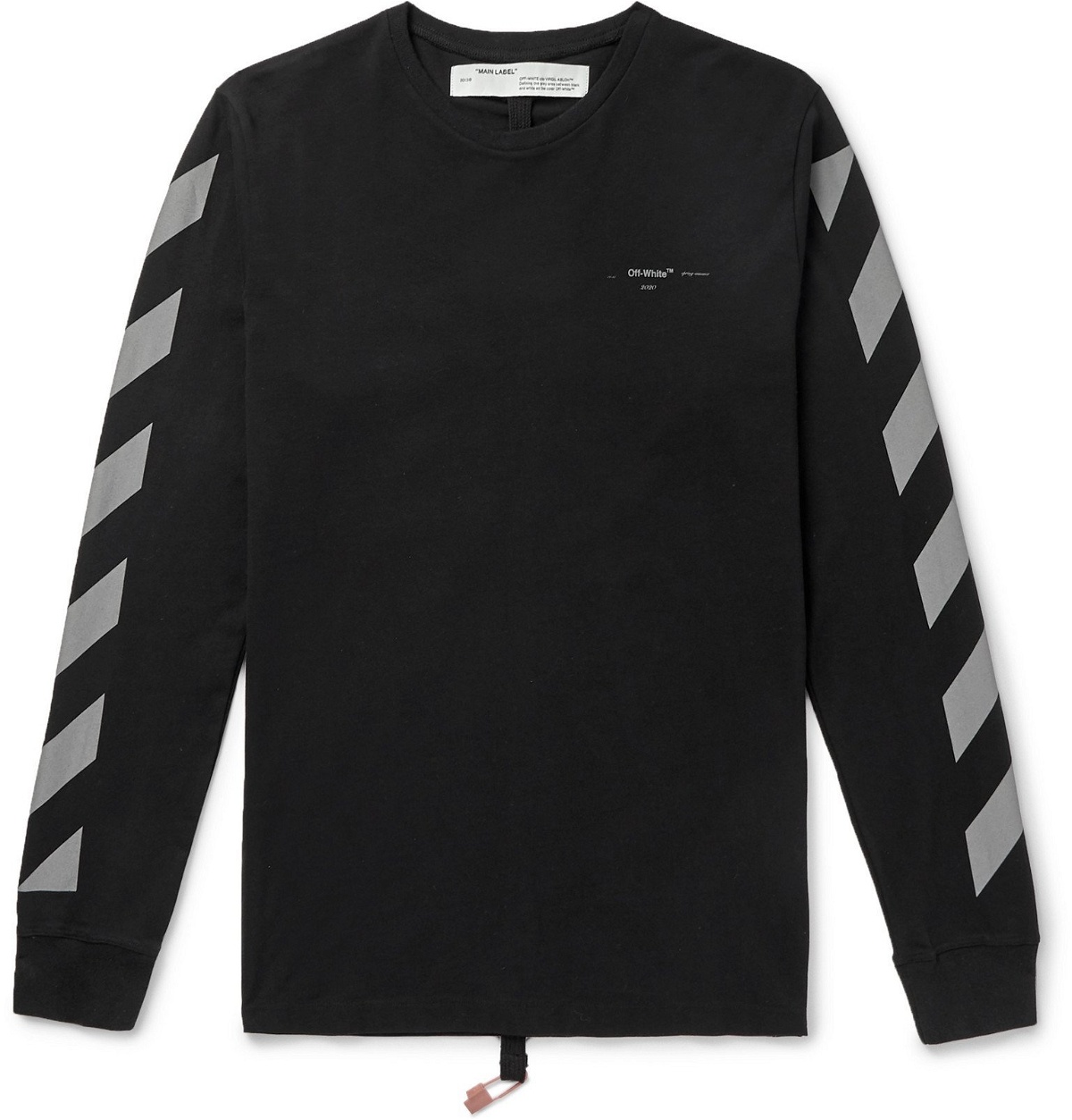Photo: Off-White - Glow-In-The-Dark Printed Cotton-Jersey T-Shirt - Black